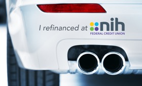 I refinanced at NIHFCU bumper sticker
