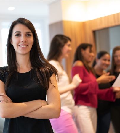 NIHFCU employees laughing in a group