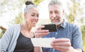 NIHFCU Member Depositing Check Using Mobile Phone
